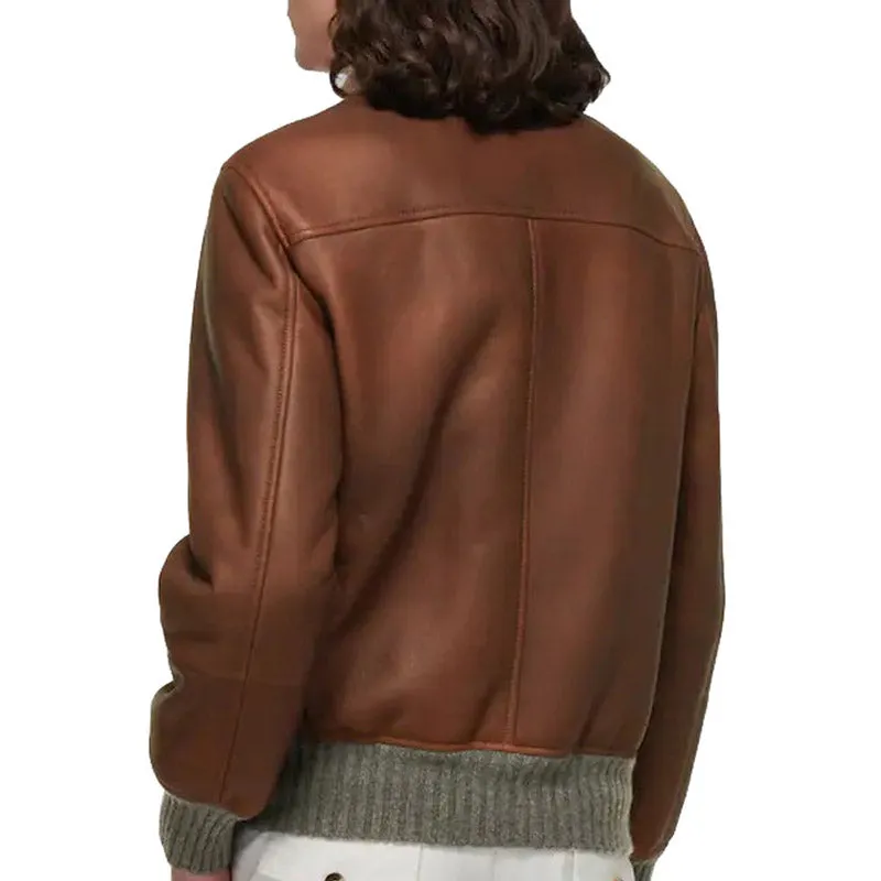 Best Winter Leather Shearling-Lined B3 Bomber Jacket