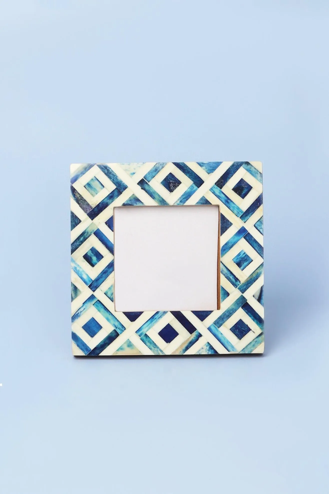 Blue Argyle Pattern Stylish Photo Frames