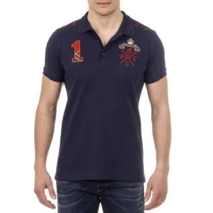 Blue L Ufford & Suffolk Polo Club Mens Polo Short Sleeves US008 NAVY BLUE