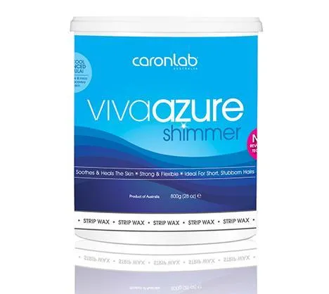 CaronLab Viva Azure Shimmer Strip Wax - 800g Microwaveable