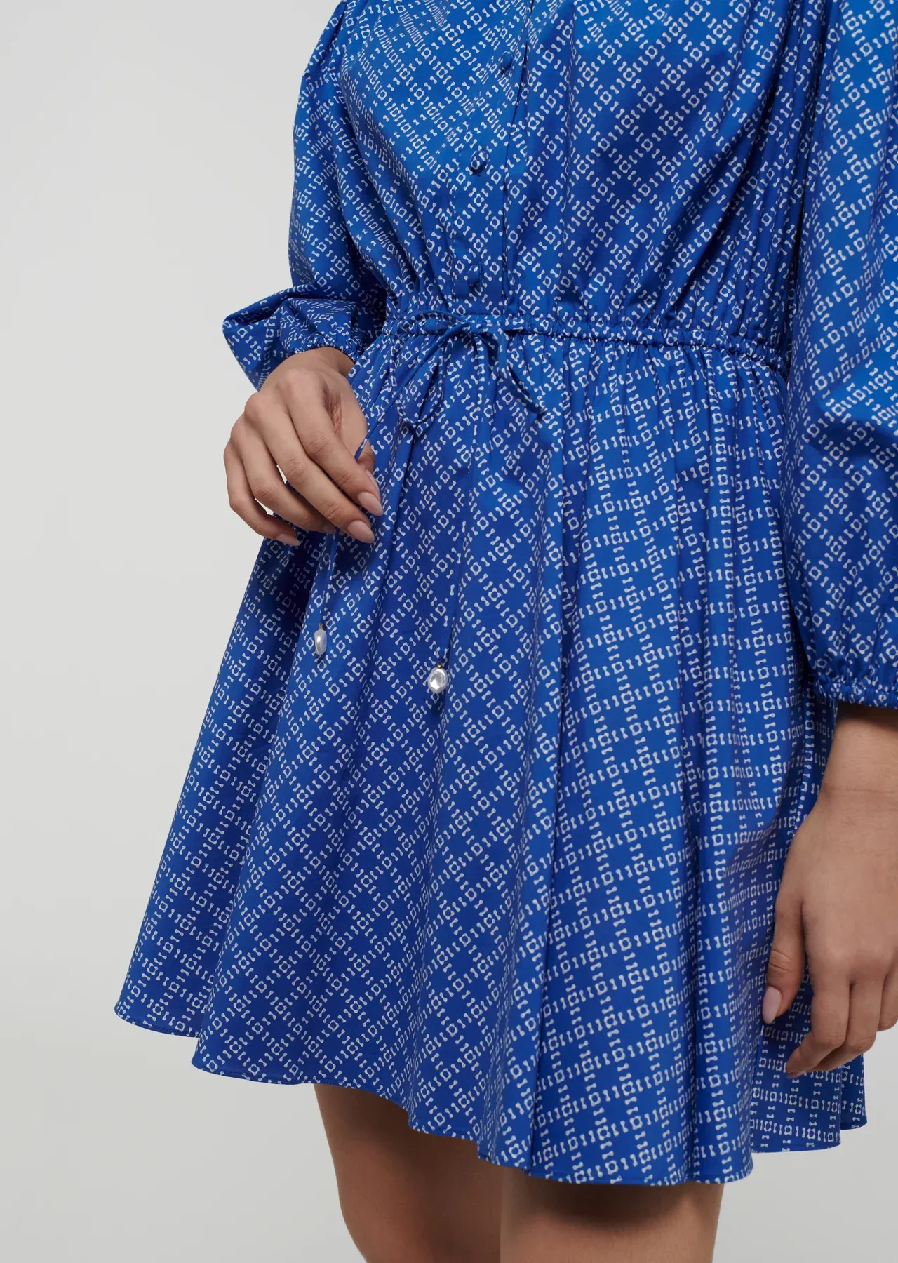 Derek Lam 10 Crosby - Arbi Shirt Dress In Cobalt Multi