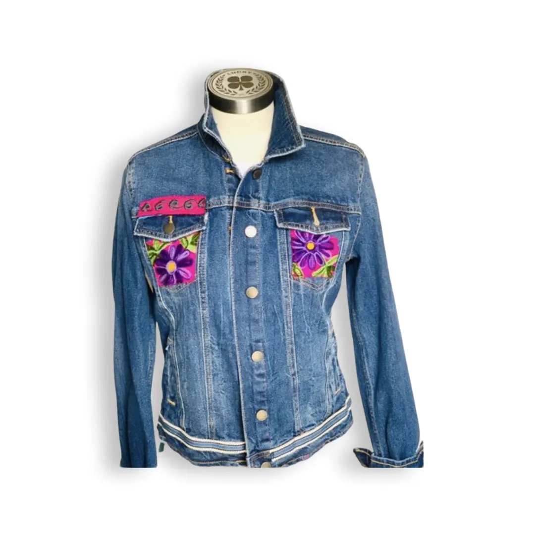 Embellished Denim Jacket- The Olivia