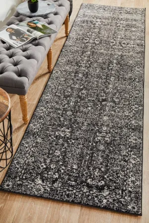 Evoke 252 Runner Rug (Charcoal) by Rug Culture