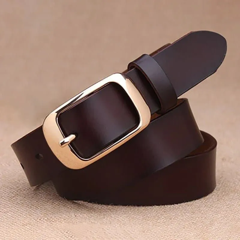 Genuine Leather Belt for Women - Durable and Stylish Fashion Accessory