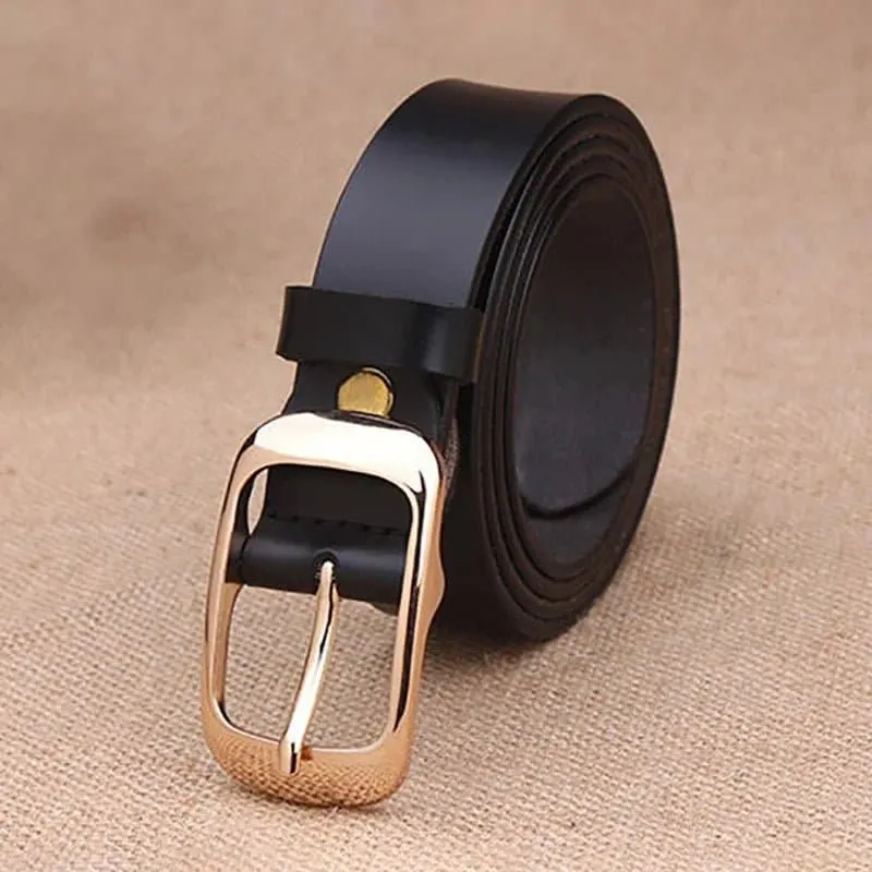 Genuine Leather Belt for Women - Durable and Stylish Fashion Accessory