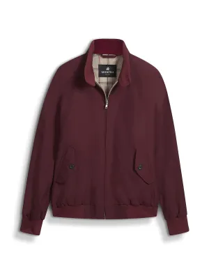 Harrington Peach Cotton in Burgundy