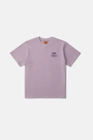 Heavy Vintage Block Ss T Shirt Mauve