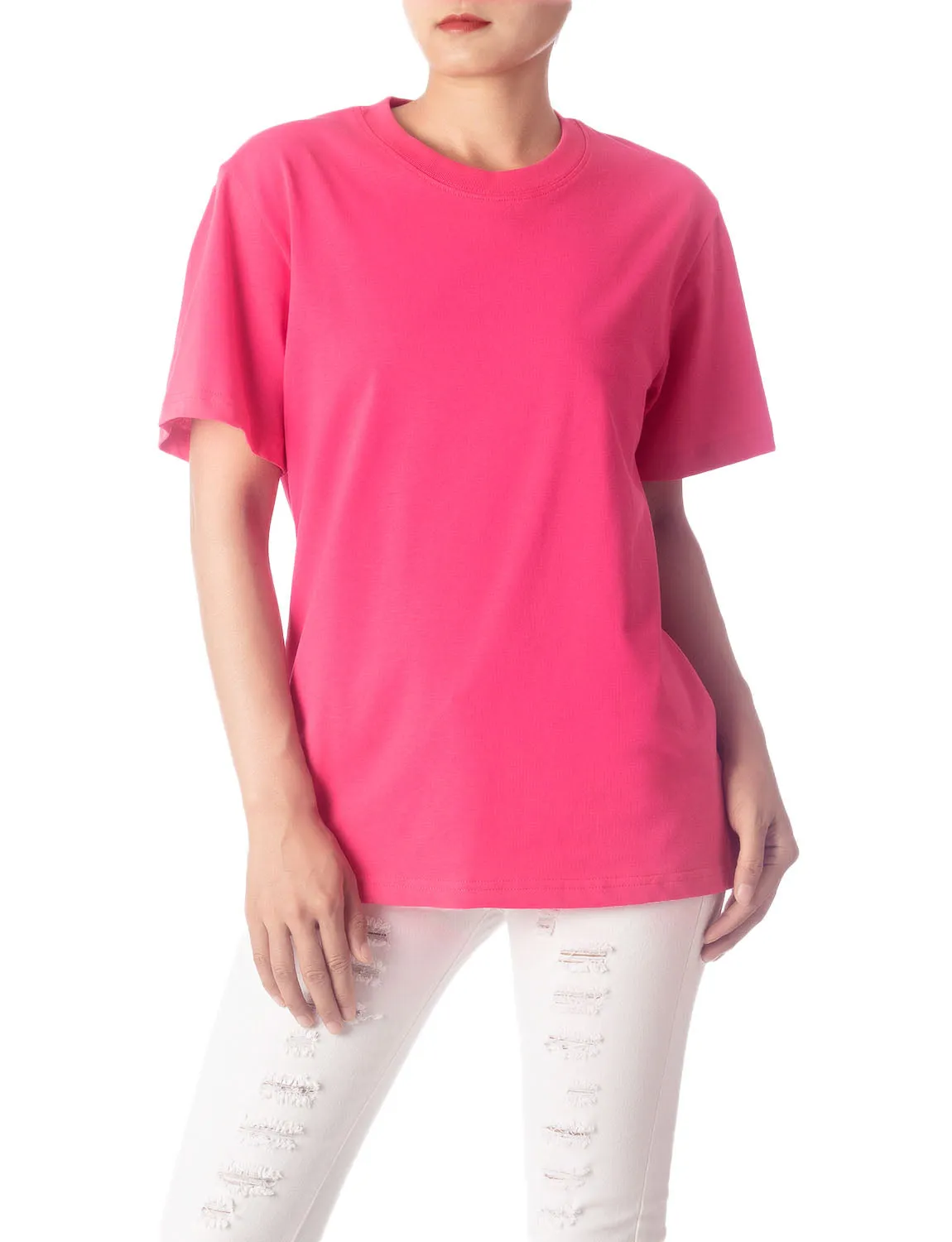 iB-iP Women's Heavyweight Cotton Comfort Short Sleeves T-shirt