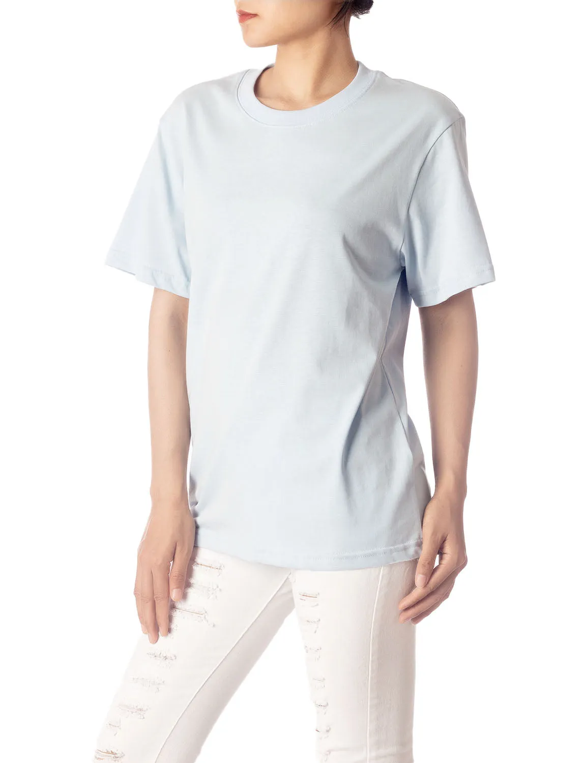 iB-iP Women's Heavyweight Cotton Comfort Short Sleeves T-shirt