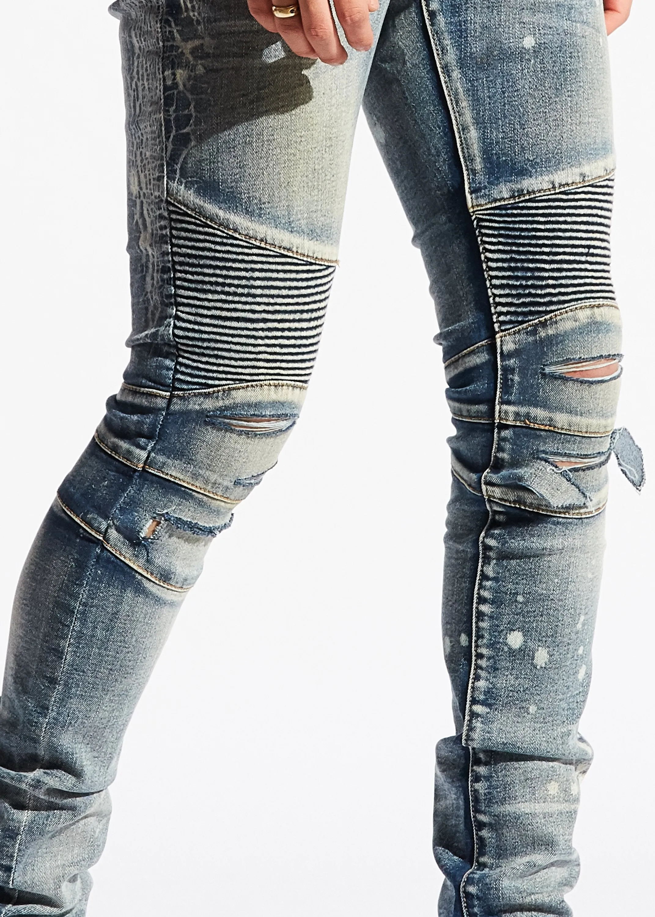 Larue Biker Denim (Blue)