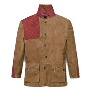 New Style Best Fashion Safari Hickory Suede Leather Blazer Jacket