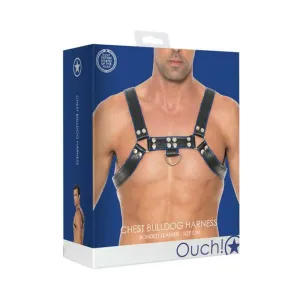 Ouch Chest Bulldog Harness - S/m - Blue