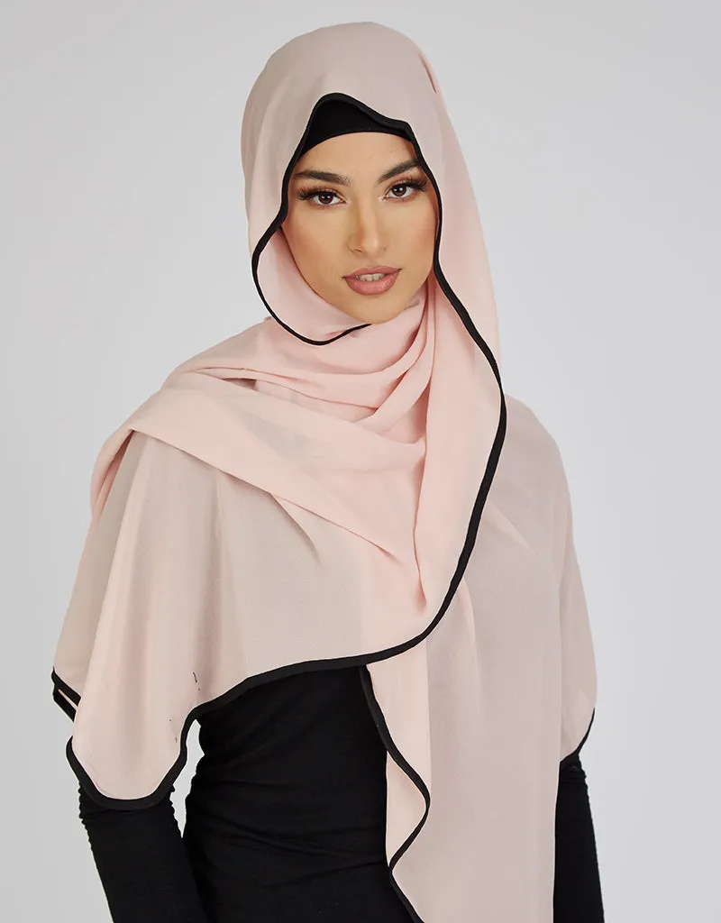 Piping Scarf - Shades of Nude