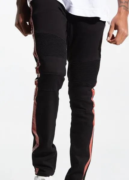 Racer Biker Denim (Jet Black)