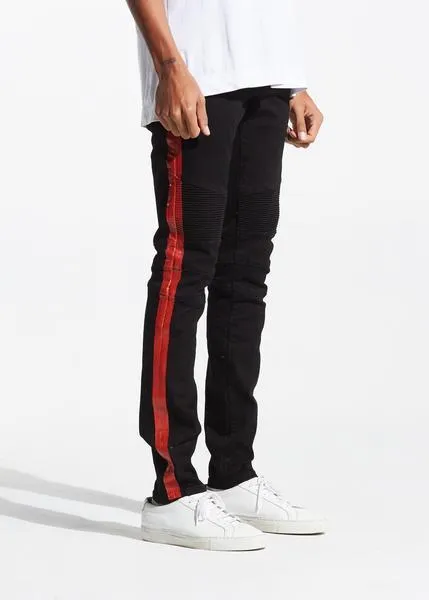 Racer Biker Denim (Jet Black)