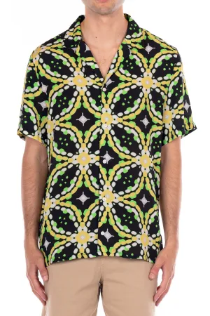 Rayon Short Sleeve Shirt - Lime/Green