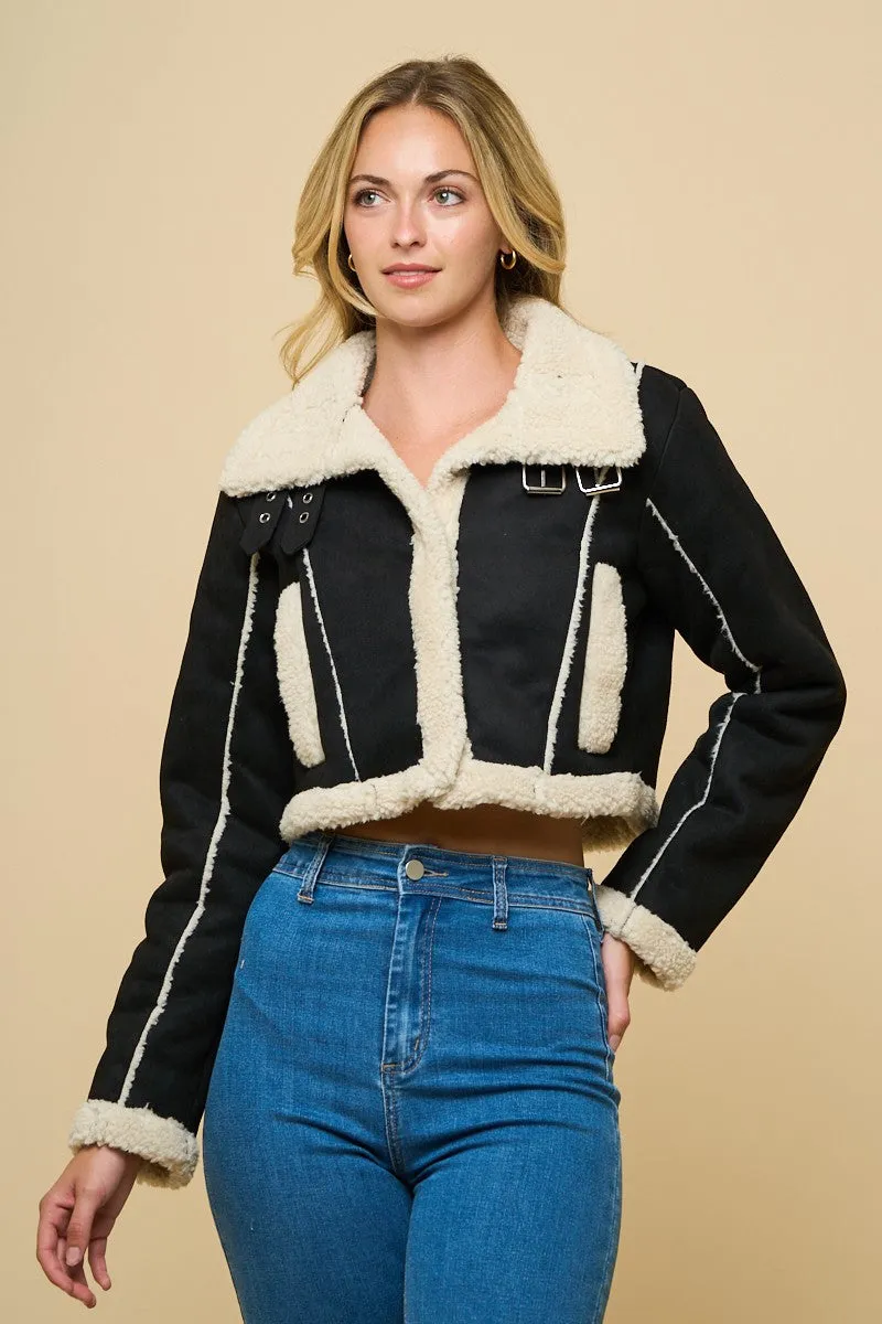 Short Faux Fur Jacket