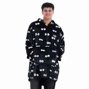 Snuggs Blanket Hoodie Black Eyes