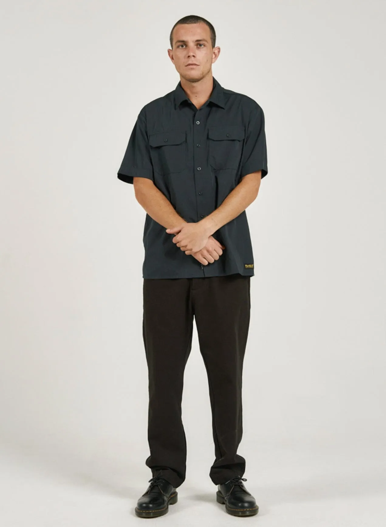 Thrills Union Short Sleeve Work Shirt - Spruce