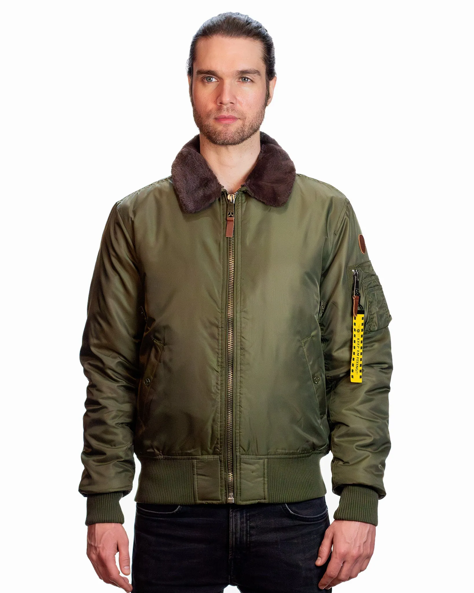 TOP GUN® B-15 MEN'S HEAVY DUTY FLIGHT BOMBER JACKET