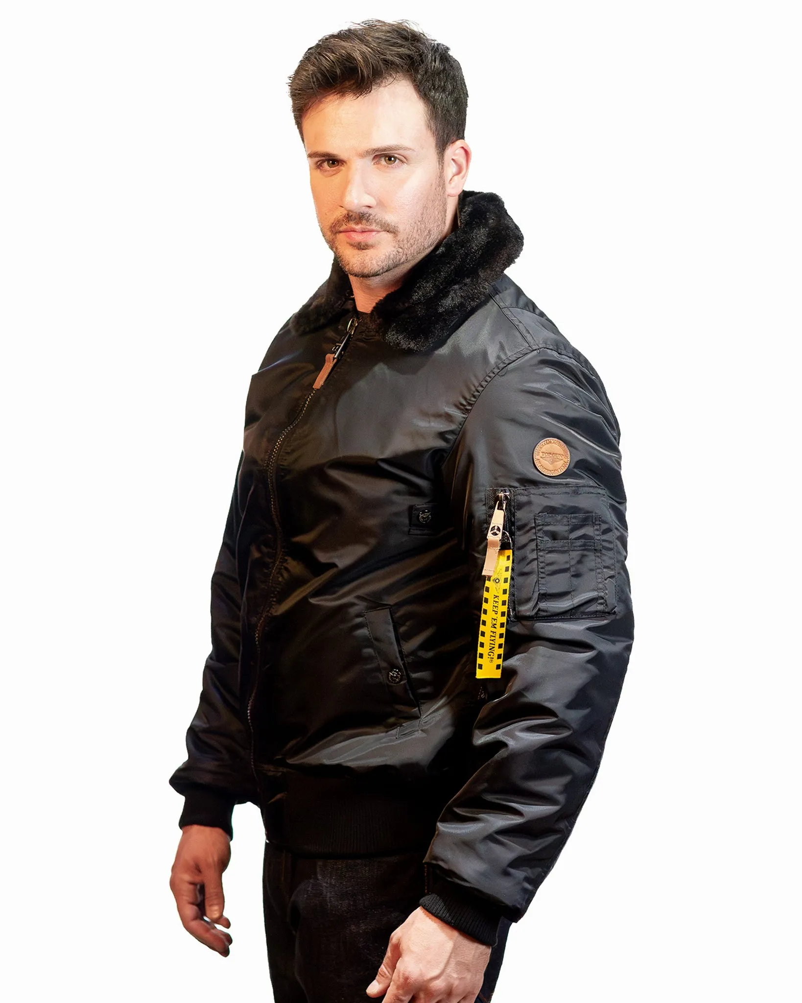 TOP GUN® B-15 MEN'S HEAVY DUTY FLIGHT BOMBER JACKET