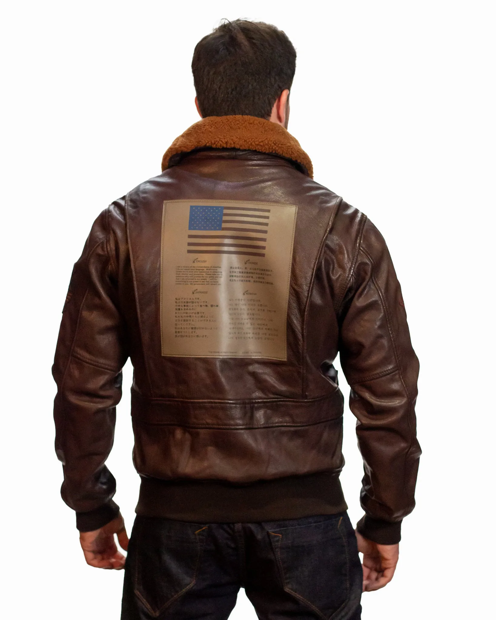 TOP GUN® SUPER VINTAGE OFFICIAL SIGNATURE SERIES LEATHER JACKET