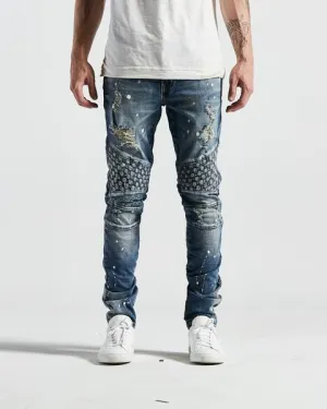 Turkish Biker Denim in Stone Wash