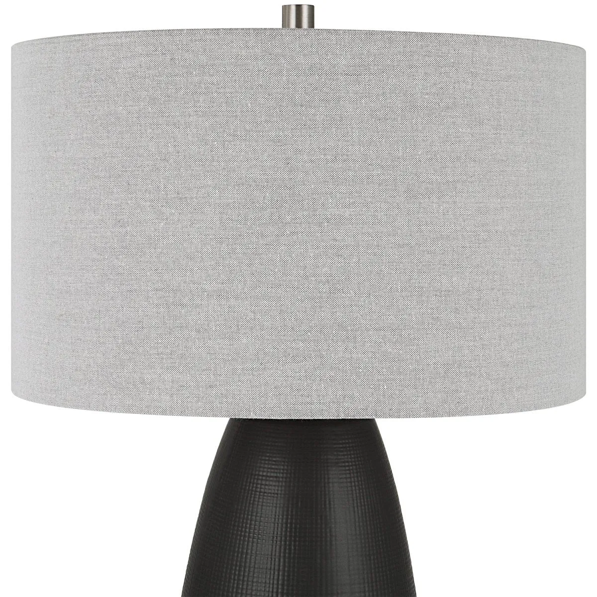 Twilight Satin Black Table Lamp