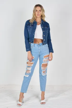 Wakee Denim Jacket - Dark Denim 7042