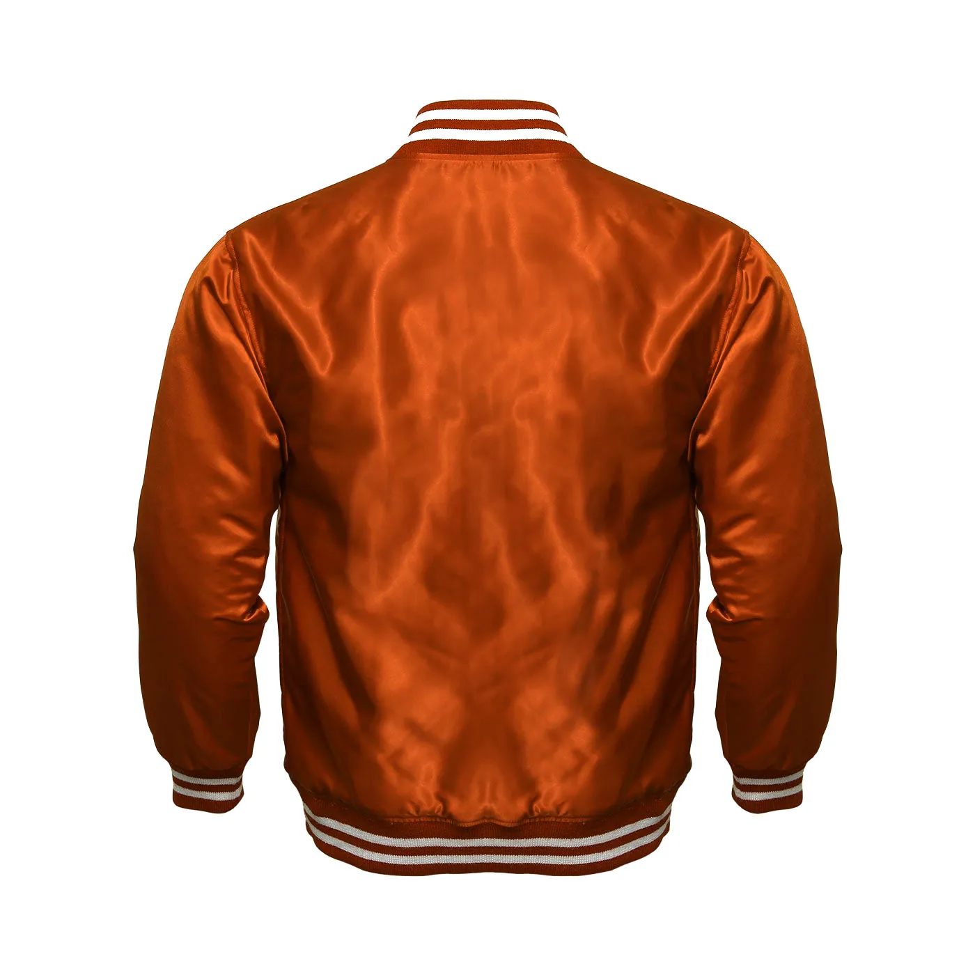 Women Satin Jacket Orange